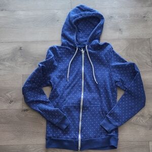 American Apparel Blue Polka Dot Hoodie